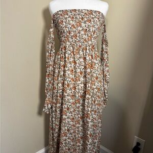 Pink Blush Floral Maternity Dress